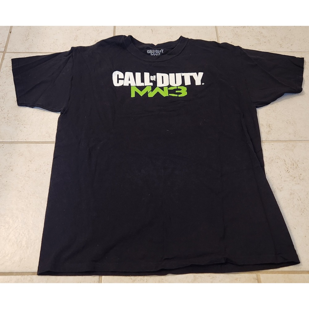 Call of Duty MW3 Modern Warfare 3 Mens Large Black Graphic T-Shirt 2012 Promo
